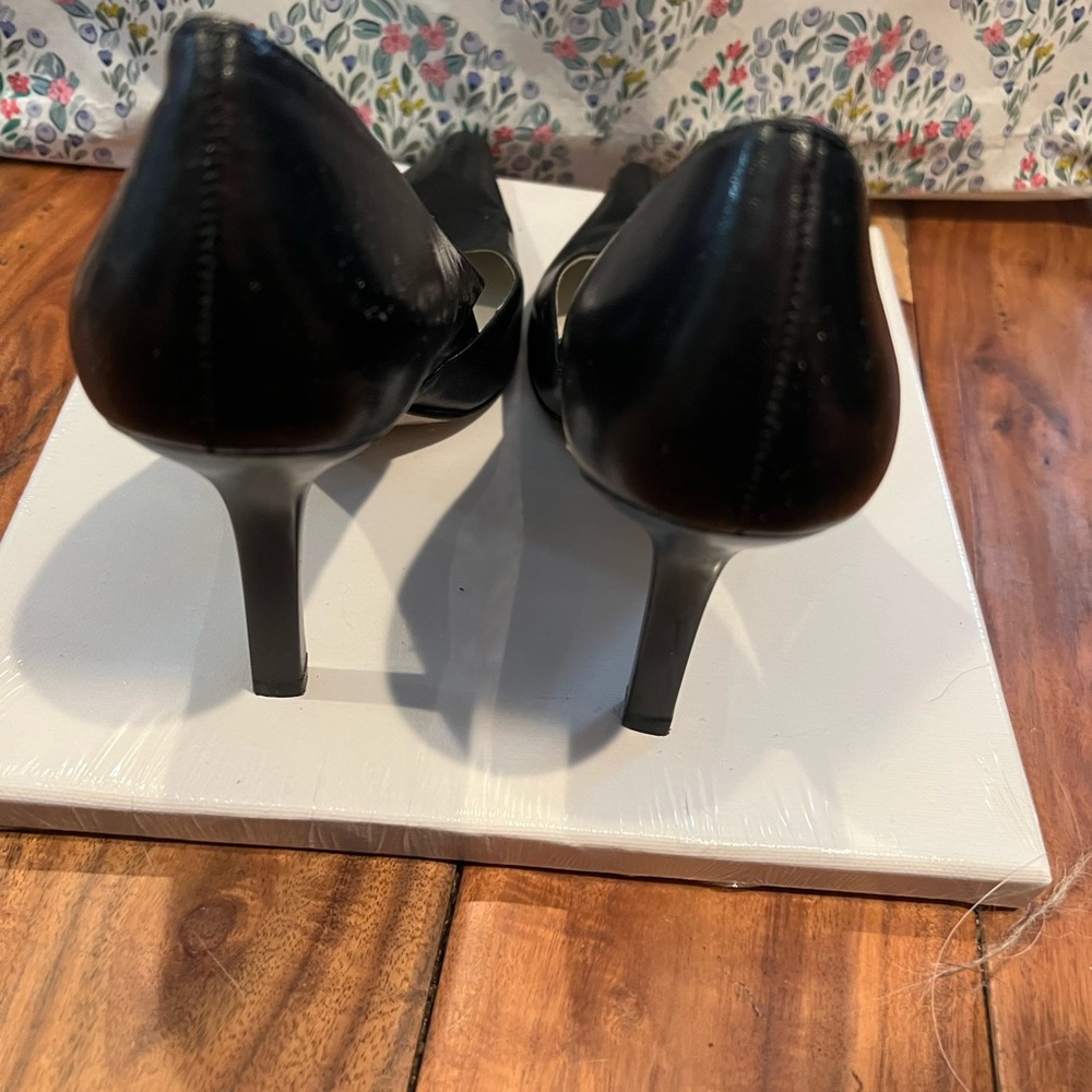 BCBGirls Black Pointed Toe Heels - Picture 3 of 5